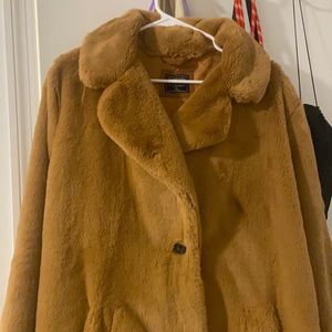 Abercrombie faux fur coat